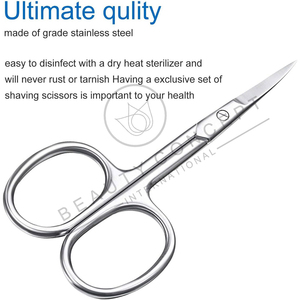 Ciseaux à ongles droits non pliables en acier inoxydable de qualité supérieure, durables, pour droitiers, multi-usages - Product Image 3
