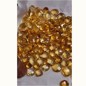 126 pièces de Citrine jaune naturelle 8mm à 10mm coussin rond briolette 213 Cts Lot Iroc ventes bonne qualité pierres précieuses coupées US $65 - Product Image 2