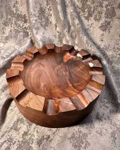 Cendrier en bois |   Cendrier en bois massif naturel fait à la main |   Cendrier de table résistant à la chaleur et écologique - Product Image 4