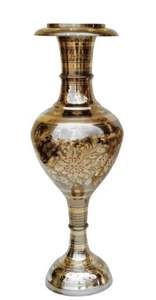 Meilleure vente Vase à fleurs en laiton personnalisé Vase en métal décoratif intérieur et extérieur Conception la plus populaire des exportateurs indiens - Product Image 5