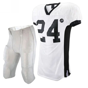 Uniforme de Fútbol Americano Personalizado de Fábrica, 100% Poliéster, para Hombre Adulto, Transpirable, de Secado Rápido, con Diseño Impreso, Último Modelo para Equipo - Product Image 1