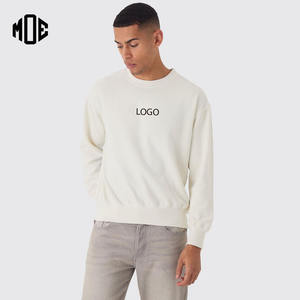 New Wholesale Slim Fit Heavyweight Gym Wear Hoodies Custom Logo Blank 100% Cotton Crew Neck <b>Sweatshirt</b> Casual Fleece 6XL - Product Image 1