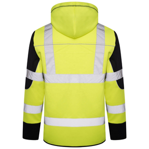 เสื้อฮู้ดสะท้อนแสงคุณภาพสูงสำหรับงานก่อสร้าง แขนยาว ผ้าโพลีเอสเตอร์ ไซส์ใหญ่ - Product Image 5