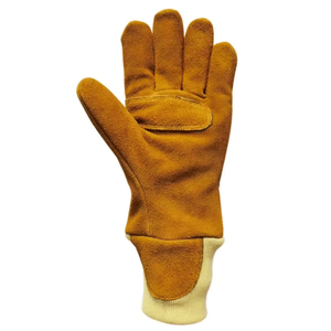 Guantes de extinción de incendios de tamaño adulto de diseño OEM personalizado de calidad superior Guantes de cuero de vaca ligeros de color personalizado - Product Image 3