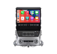 Kit de Actualización Multimedia para Automóvil Android de 10 Pulgadas, Pantalla Táctil, Navegación GPS, Consola Central, Palanca de Cambios para Land Cruiser LC200 2008-2015