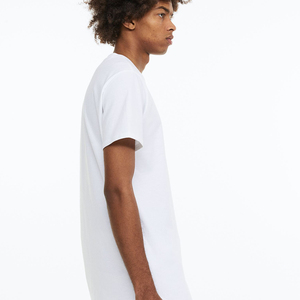 T-shirts vierges en coton de qualité supérieure Impression unisexe vierge en gros Logo personnalisé 100% coton uni - Product Image 3