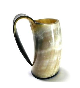 Mug en corne naturelle fait à la main, style viking rustique, pour Noël, Nouvel An, Halloween, bricolage, occasions modernes, design moderne - Product Image 1