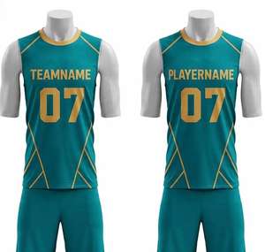 Conjunto de Uniforme Deportivo de Verano Personalizable de Alta Calidad, Camiseta y Pantalones Cortos de Baloncesto para Hombre, 100% Poliéster, Transpirable y de Secado Rápido - Product Image 6