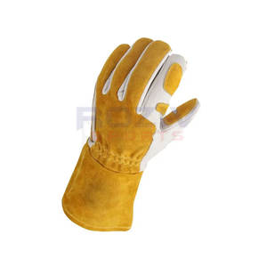 Guantes de Trabajo de Seguridad de Cuero al por Mayor, Correa de Muñeca Ajustable, Antideslizantes, Alta Calidad, Proveedor Directo de Fábrica, Precio Económico - Product Image 2