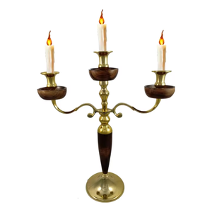 Bougeoir à 3 bras martelé Bougeoir pour maison, mariage, anniversaire, Saint-Valentin et Noël, décorations. - Product Image 5