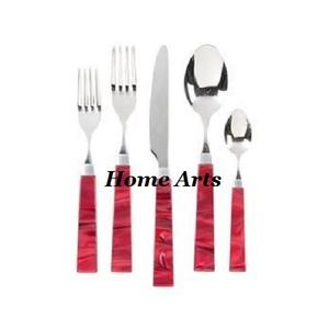 Ensemble de couverts de la plus haute qualité, dernier design, en acier inoxydable avec manche en résine par Home Arts - Product Image 4