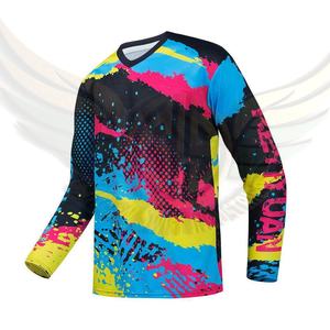 T-shirt de moto respirant avec protections CE, en coton, pour motard - Product Image 6