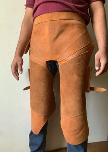 Leather Farrier Apron Horseshoeing Full Grain Buffalo Chaps Horse Care Products <b>Hoof</b> Care Blacksmith Apron Trimmer <b>Black</b> Color - Product Image 6