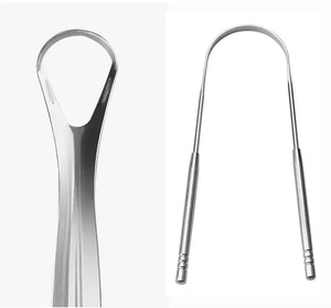 Hot Sale Professional Copper Tongue <b>Scraper</b> Custom Laser Logo Oral Care Tool Metal Tongue Cleaner - Product Image 4