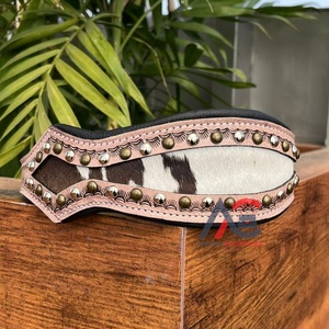 Colliers de chien en cuir usinés à la main personnalisés haute qualité en cuir véritable réglable colliers pour animaux de compagnie grands moyens petits chiens colliers de cou - Product Image 1