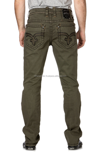 High Quality Customized Embroidery Design on Pocket <b>Mens</b> Denim <b>Jeans</b> - Product Image 3