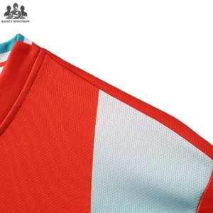 Uniforme de Fútbol de Manga Corta con Cuello en V, 100% Poliéster, Transpirable, de Secado Rápido y Ligero para Hombres Adultos, Diseño OEM, Colores Personalizados - Product Image 6