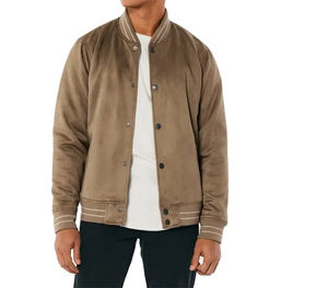 Chaqueta Varsity para Hombre, Estilo Urbano, Suave, 100% Lana, Chaqueta de Cuero Transpirable, Estilo Universitario, Invierno, Servicio OEM - Product Image 6
