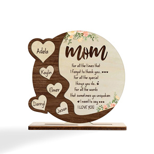 Plaque cadeau en bois et en acrylique personnalisée célèbre son amour, un souvenir intemporel pour toute occasion chère - Product Image 6