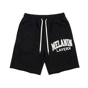 Shorts Bermuda pour femmes en polyester/nylon, impression sérigraphique, strass, streetwear, coupe régulière, délavé, décontracté, taille haute - Product Image 1