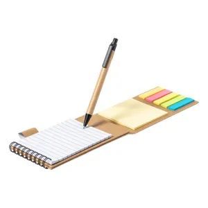 Quaderno Promozionale Sostenibile con Foglietti Adesivi Pyrus - Strumento di Merchandising Eco-Friendly - Product Image 2