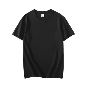 T-shirt basique en coton uni à col rond pour homme, léger, vente en gros, fournisseur - Product Image 5