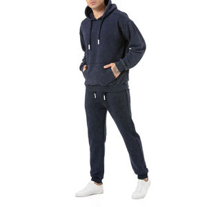 Survêtement personnalisé en polaire baggy épais 100% coton pour sweat à capuche unisexe et pantalon de survêtement survêtement fabricant - Product Image 6