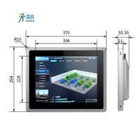Senke 15 pouces Rs485 écran tactile résistif ou capacitif Android tout en un PC industriel sans ventilateur pour l'automatisation