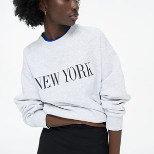 Sudaderas con capucha con estilo para mujer Jersey de manga larga suelto ligero para técnica de lavado ácido de invierno Precio al por mayor - Product Image 4