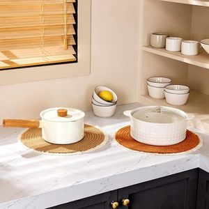 Handcrafted Jute Beaded Placemats American Design Dining <b>Table</b> <b>Mat</b>/Pad Wedding Christmas Decoration Family Gatherings/Parties - Product Image 4