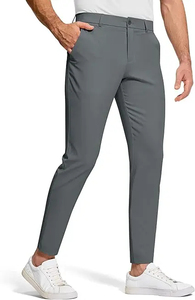 Pantalones de Vestir Casuales para Hombre, Corte Regular, Cintura Media, Alta Calidad, Secado Rápido, Transpirables, Resistentes al Viento, Cierre con Cordón Ajustable para Verano - Product Image 2