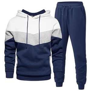 High Quality Cotton Winter Fleece Men's Casual Tracksuit Printed Sports <b>Jogger</b> Set Customized Hoodie Pants Plus Size Logo - Product Image 1