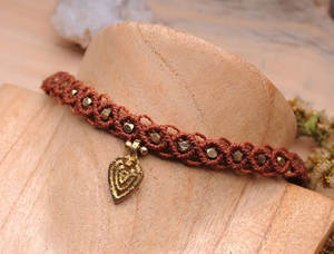 Collar de Macramé Estilo Boho, Cordones de Colores Mezclados, Chapado en Oro de 18K, Joyería Ajustable Hecha a Mano - Product Image 3