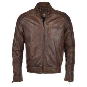 Customized Wholesale Leather Boxy Drop Shoulder Zipper Bomber <b>Jacket</b> for Men Leather <b>Racer</b> <b>Jacket</b> Custom Winter Leather <b>Jacket</b> - Product Image 6
