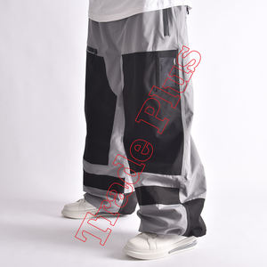 Personalizado de ajuste holgado Hipster esquí nieve pantalones holgados cortavientos cremallera Fabricación de estilo Hip Hop a prueba de viento Cargo ropa de esquí - Product Image 4