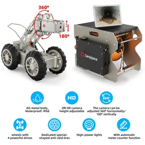 Caméra d'inspection robotisée pour égouts à rotation 360° et 4 canaux - Product Image 2