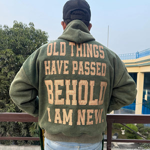 เสื้อฮู้ดซิปคุณภาพสูงแบบยูนิเซ็กซ์ เสื้อสเวตเชิ้ตผู้ชายสั่งทำ ปักโลโก้ เป็นมิตรกับสิ่งแวดล้อม ทรงโอเวอร์ไซส์ เสื้อฮู้ดสั่งทำ - Product Image 2