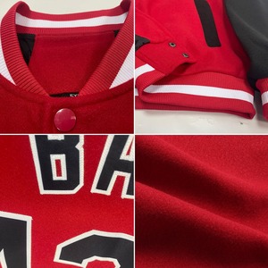 Personalizado de los hombres de béisbol Varsity Letterman chaqueta Anime bordado Bomber para Varisty Sport Fans - Product Image 4