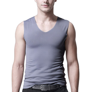Venta al por mayor de los hombres personalizados Top chaleco sin mangas gimnasio desgaste chaleco para los hombres ropa de casa sin mangas Top transpirable - Product Image 6