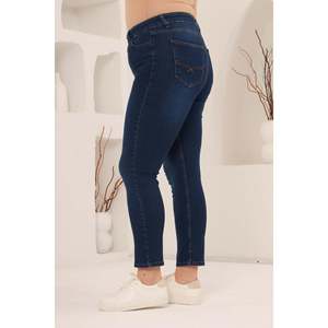 Kim grande taille. Pantalon bleu marine - Product Image 2