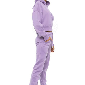 New Design Custom Logo <b>Crop</b> <b>Top</b> Hoodie Women Casual Soft Cotton Print Cropped Hoodie Women - Product Image 4
