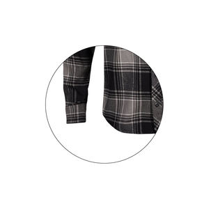 Venta al por mayor de los hombres negro blanco transpirable ropa de calle moda Casual personalizado Oem franela camisas 100% algodón a cuadros camisas para hombre - Product Image 5