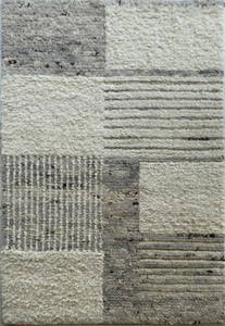 Tapis noué en laine à rayures marocaines moderne fait à la main Prix d'usine Fabriqué en Inde pour la maison et l'hôtel pour le salon - Product Image 3