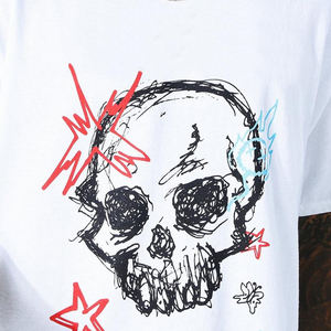 Conjuntos de camisetas con estampado gráfico de alta calidad personalizado 100% algodón ropa de lino de gran tamaño camisetas gráficas para hombres y mujeres - Product Image 5