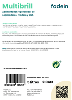 Cera y pulido MULTIBRILL de alta calidad para una eliminación óptima del polvo y brillo natural en madera plástica otras superficies