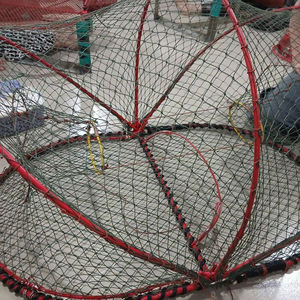 Trampa Plegable de Alta Calidad y Resistencia para Calamar, Pulpo y Langosta, Hecha de Acero Galvanizado y Red de PE con Doble Nudo - Product Image 1