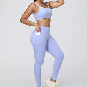 Sujetador deportivo de alta calidad al por mayor Tallas grandes Yoga inalámbrico Hot Sexy Women Sport Bra Set para mujer Fitness - Product Image 5