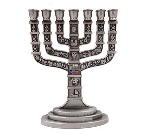 Precio al por mayor Menorah Golden Finished Trending Design Religious Menorah Candle Stand para bodas Fiestas Decoración del hogar - Product Image 6