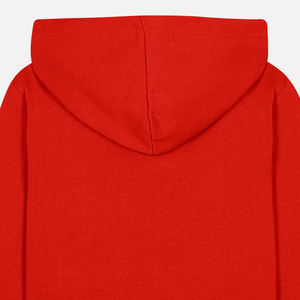 เสื้อมีฮู้ดสำหรับเด็กเสื้อฮู้ดแบบสวมหัวสำหรับเด็กผ้าฝ้าย100% สีพื้นแบบกำหนดเอง - Product Image 5