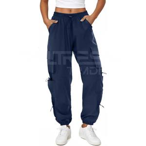 Femmes hiver toile Cargo Joggers haute qualité conception personnalisable élastique extérieur Streetwear pantalons de survêtement - Product Image 5